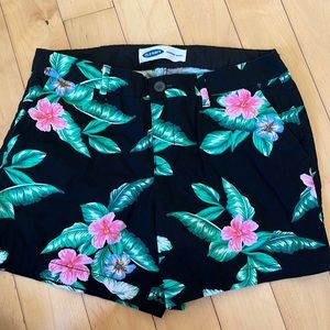 Old Navy Womens Size 4 Hawaiian Print Cotton Shorts